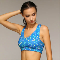 Women Dot Printed Sports Bra