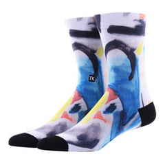 Men's Sport Socks Printed Cotton
