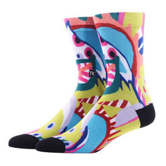 Men's Sport Socks Printed Cotton