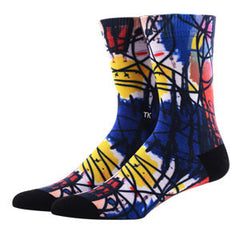 Men's Sport Socks Printed Cotton