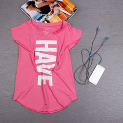 Women Shirts Sports Fitness