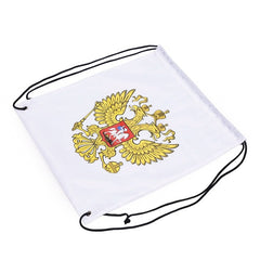 Russian Emblem Sports Drawstring
