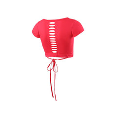 HEAL ORANGE Women Crop Top