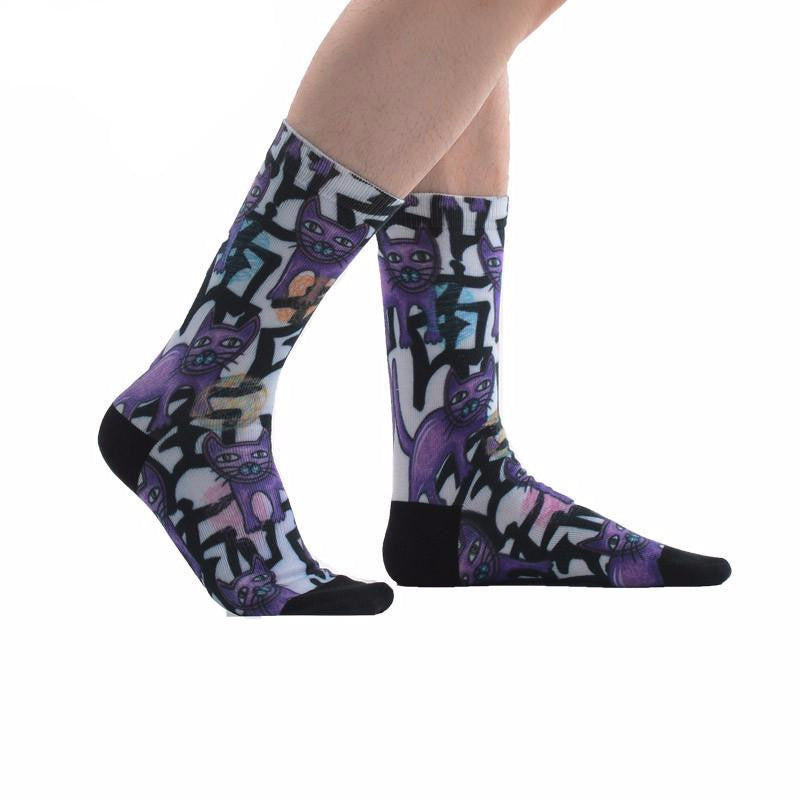 Men's Cartoon Printed Socks